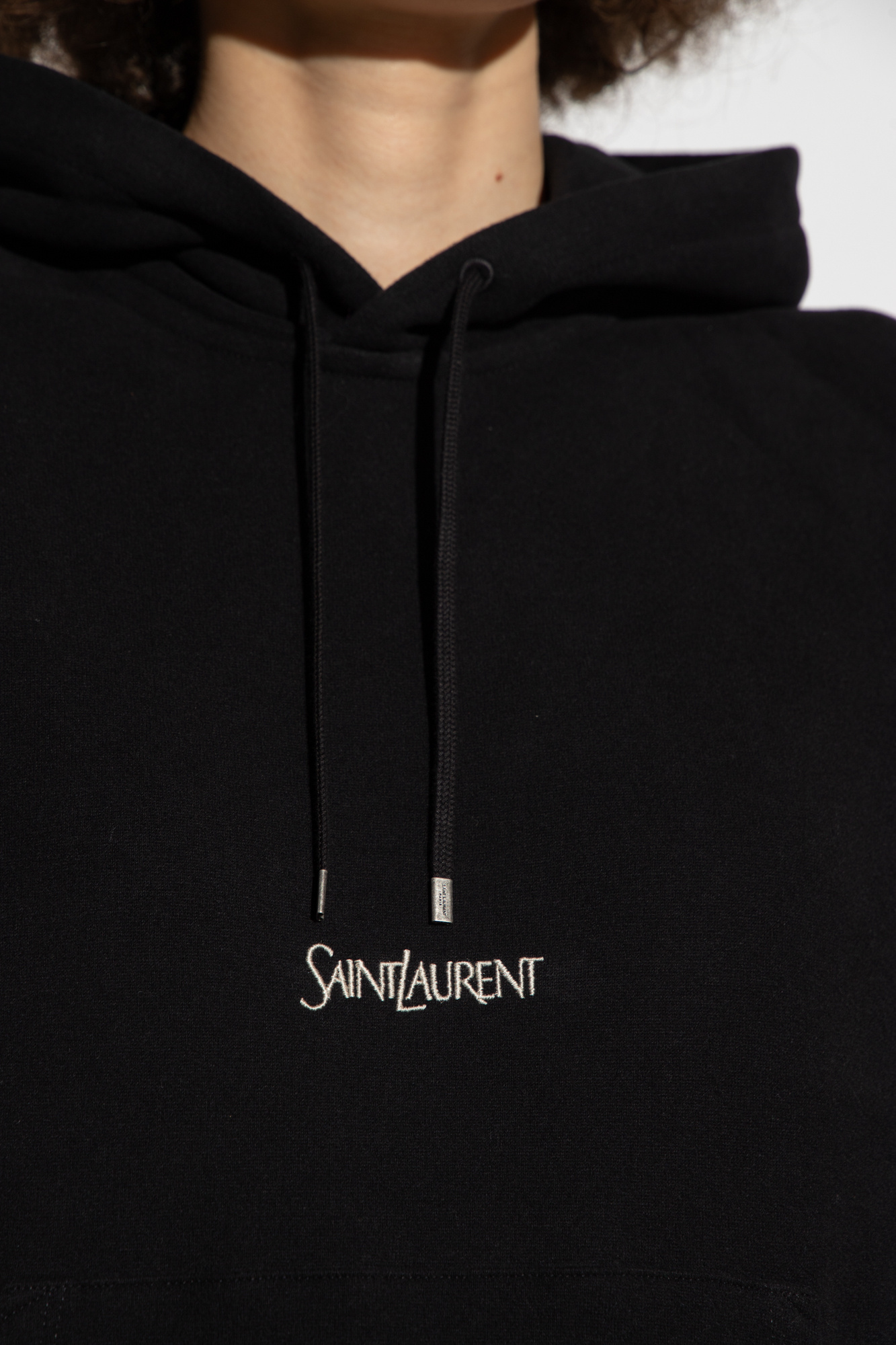 Black saint laurent hoodie online